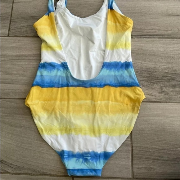 Onia Rachel One Piece Swimsuit Blue Size L $175 - Picture 5 of 6